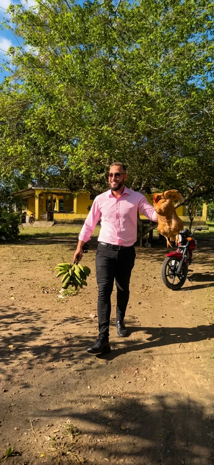 Dr. Cleiton Andrade em visita de acolhimento a comunidade rural